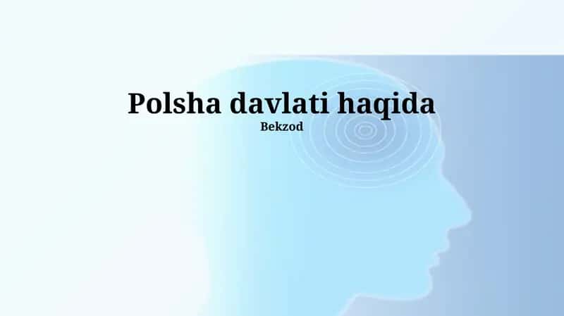 Polsha davlati haqida 1