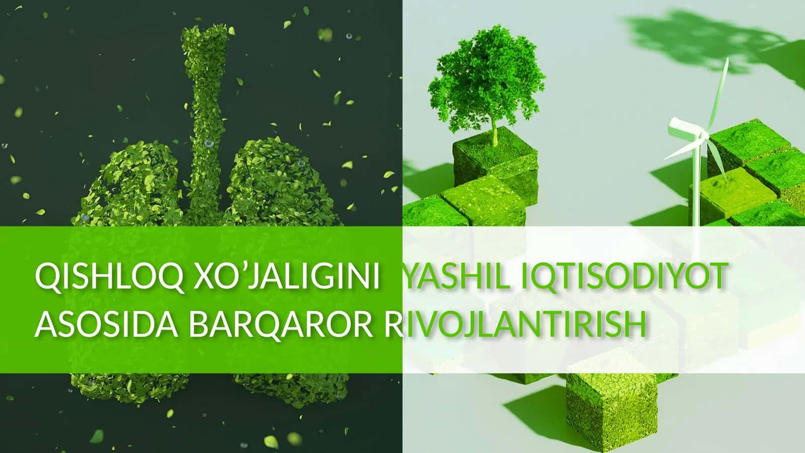 QISHLOQ XO’JALIGINIYASHIL IQTISODIYOTASOSIDA BARQAROR RIVOJLANTIRISH 1