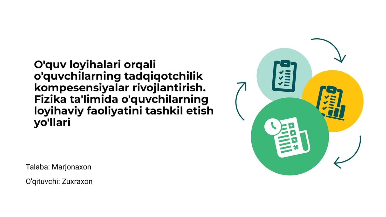 Fizika Ta'limida Loyihaviy Faoliyatning Ahamiyati 1
