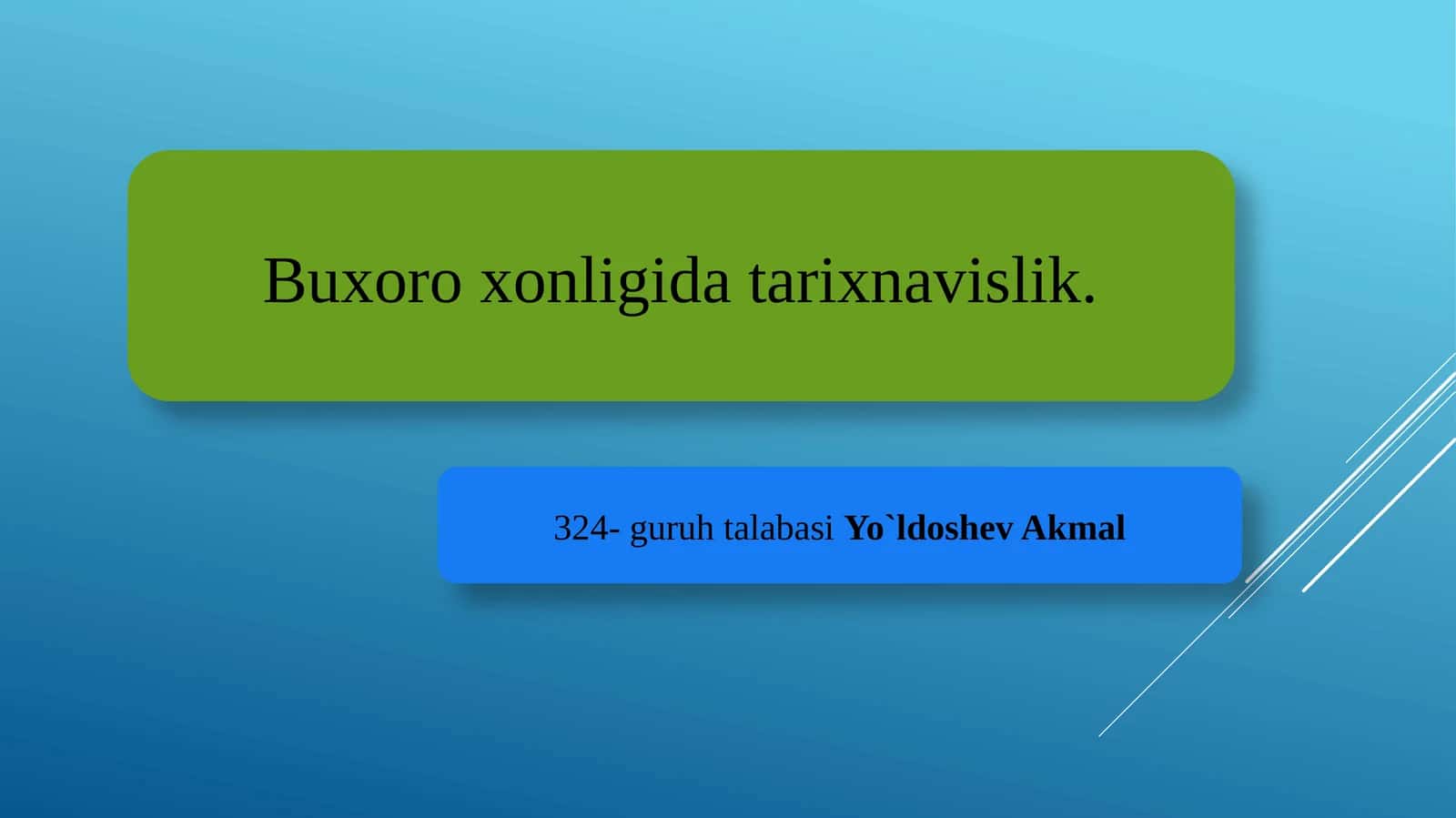 Buxoroxonligidatarixnavislik 1