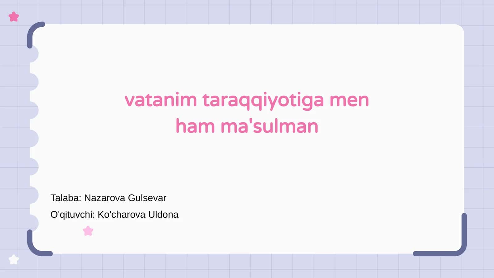 Vatanim - Mening Baxtim 1