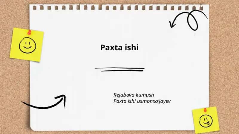 Paxta ishi 1