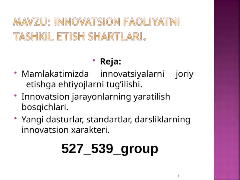 Innovatsiya 1