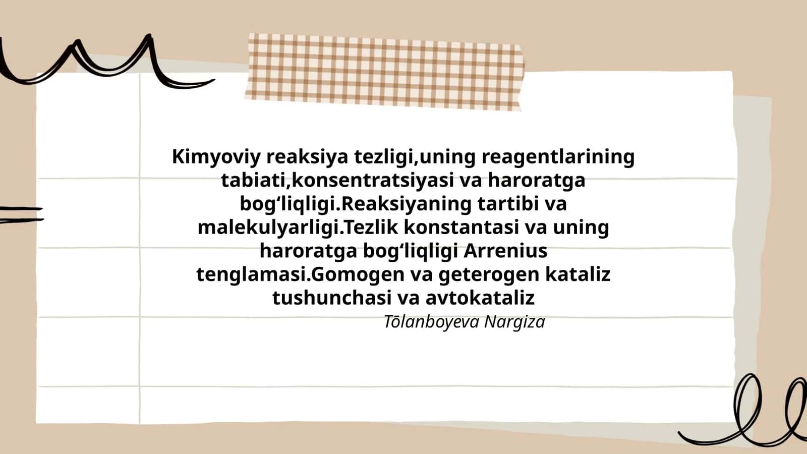 Kimyoviy reaksiya tezligi 1