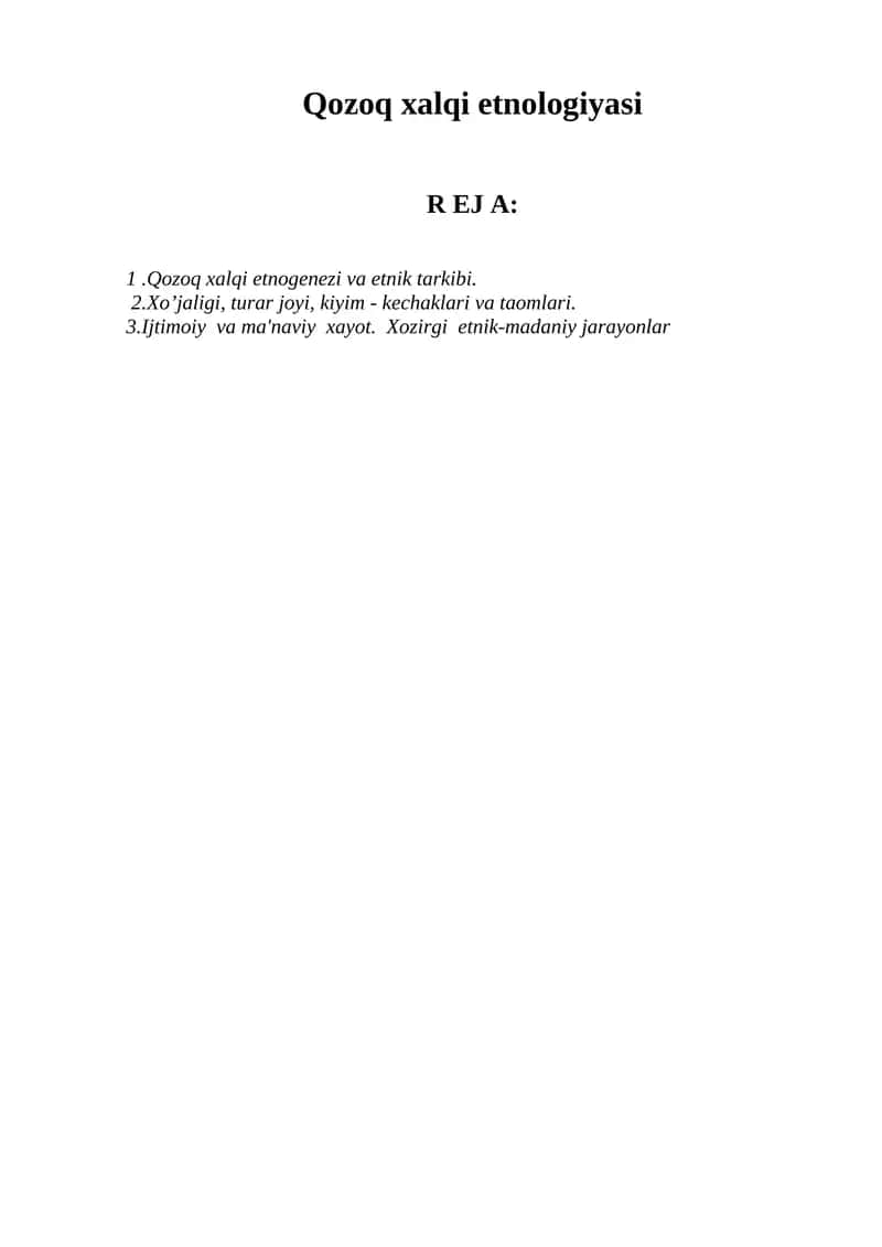 Qozoq xalqi etnologiyasi 1