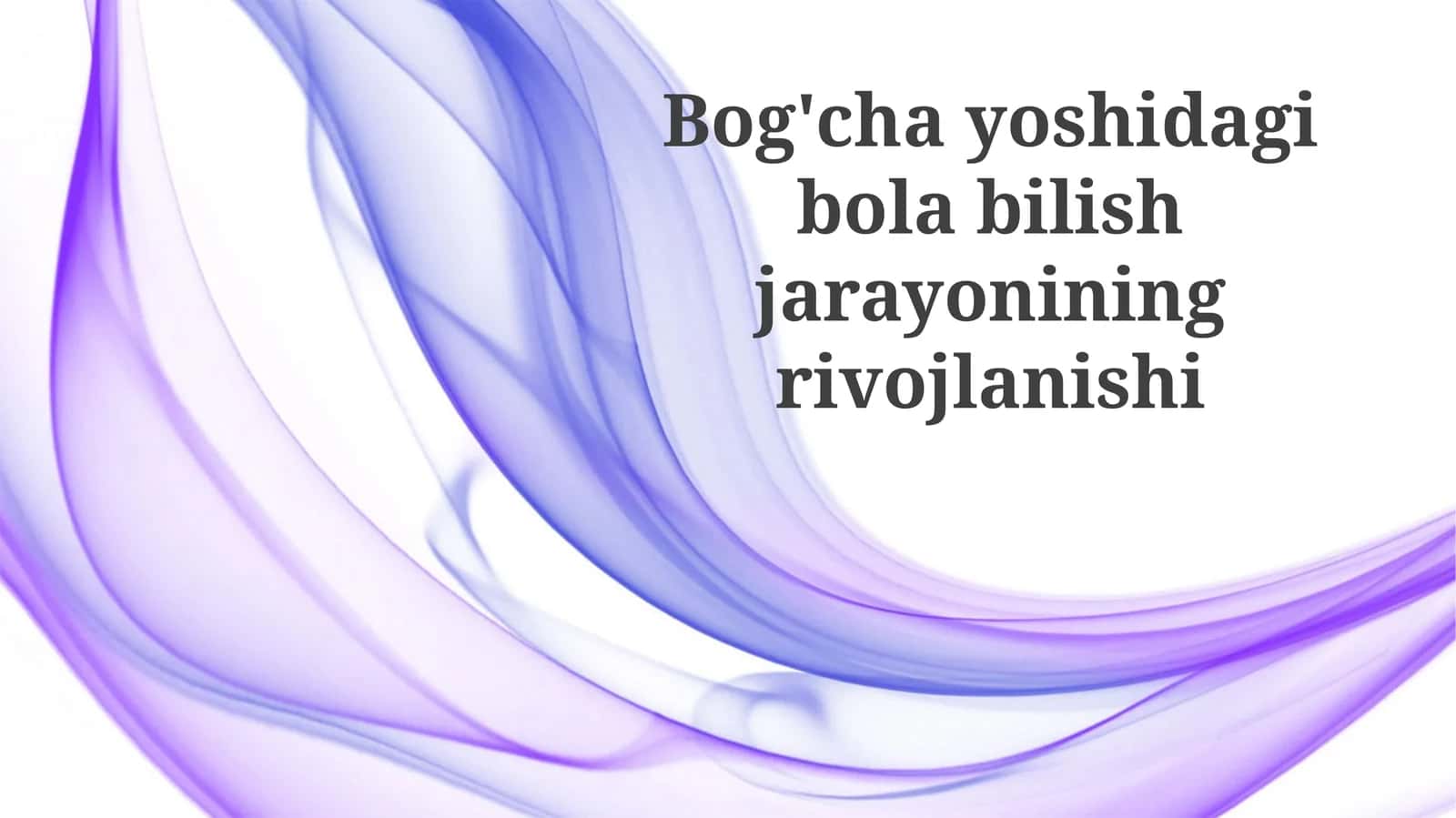 Til va nutqning rivojlanishi 1