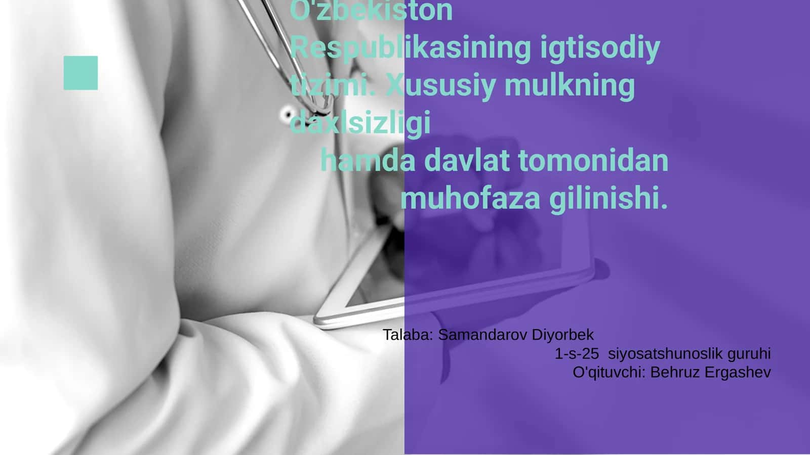 O'zbekiston Respublikasining iqtisodiy tizimi 1