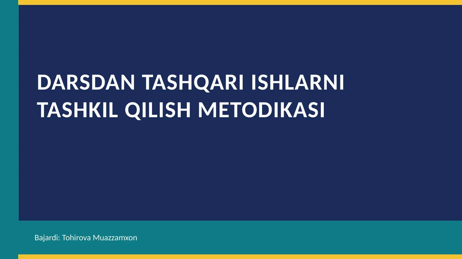 Dardan tashqari ishlar 1
