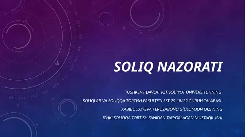 Soliqnazorati 1
