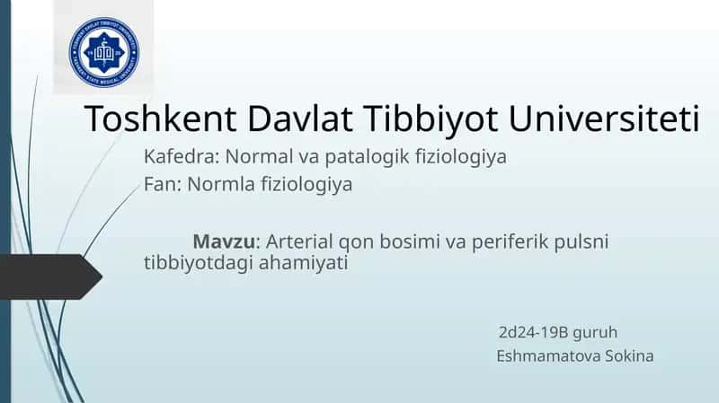 arterial qon bosimi 1