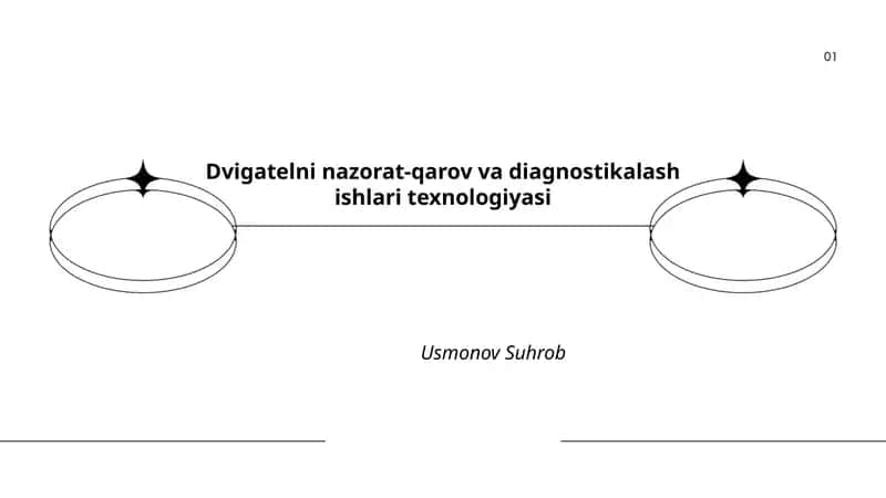 Dvigatelni nazorat-qarov va diagnostikalash ishlari texnologiyasi 1