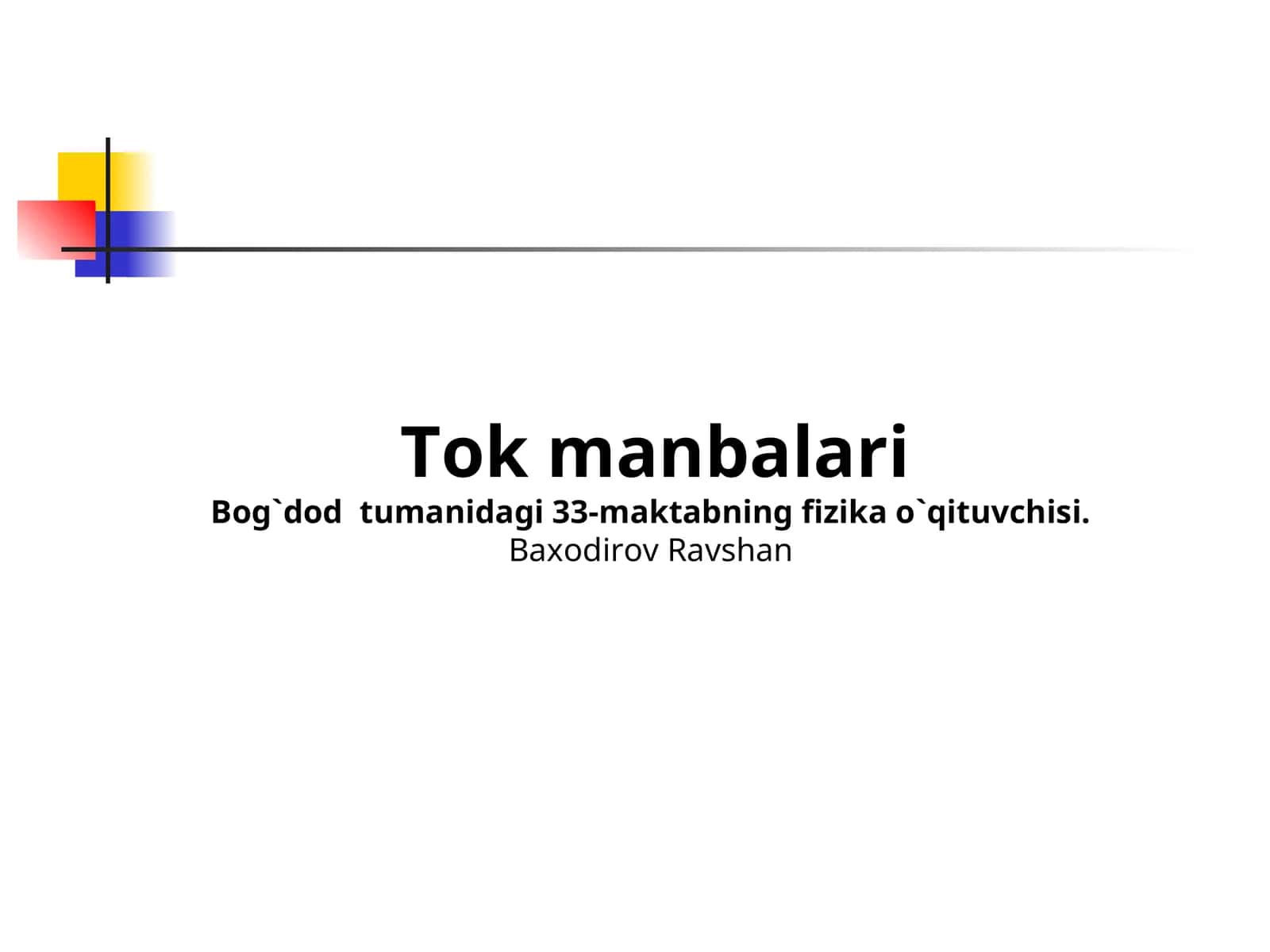Tok manbalari 1