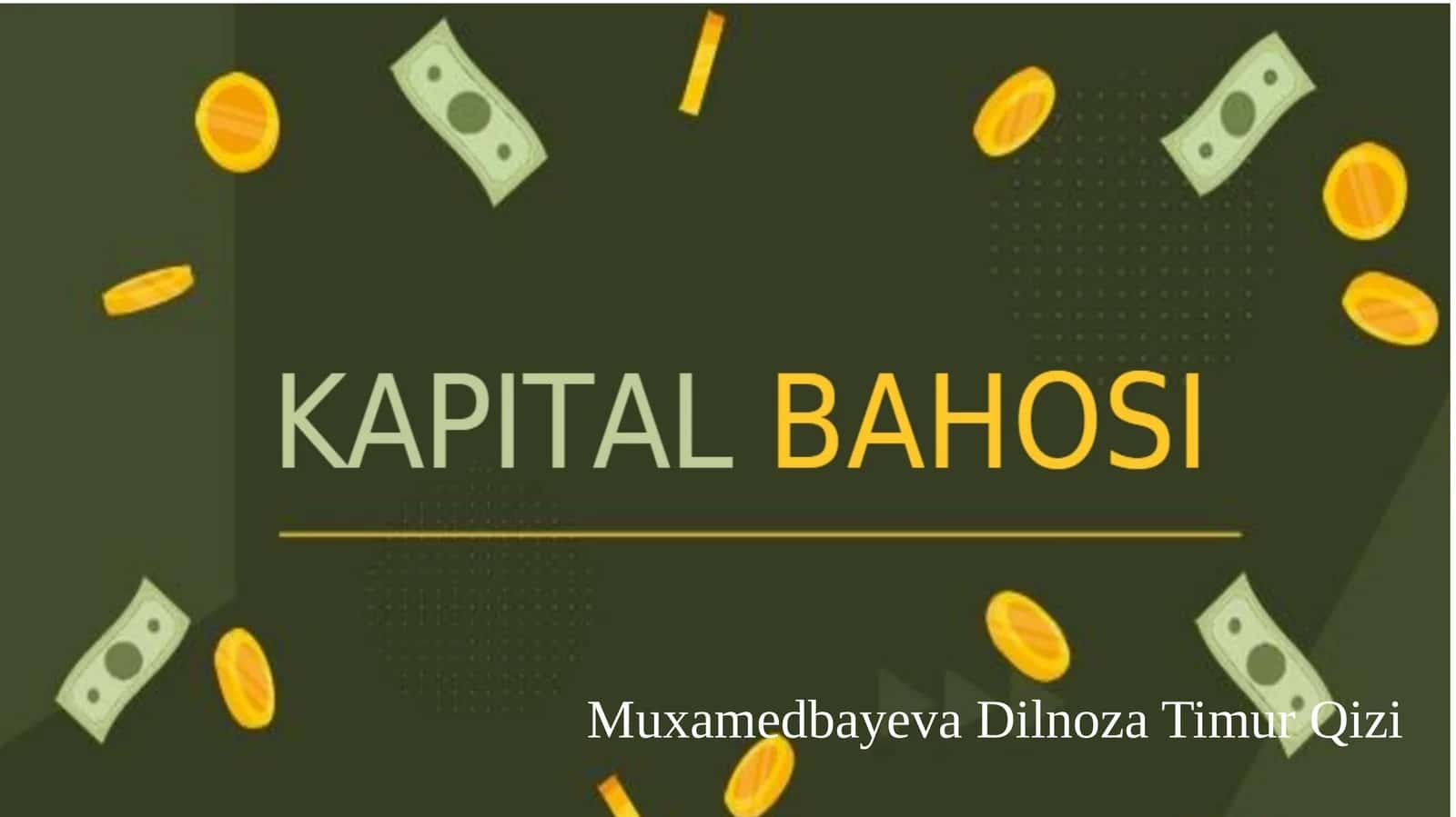 Kapital bahosi. 1