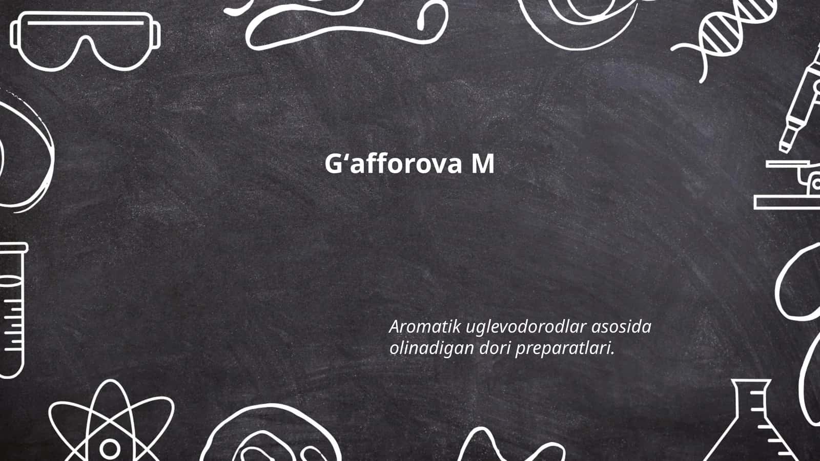 Gʻafforova M 1