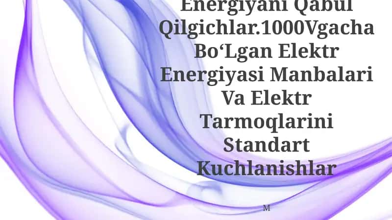 Elektr Energiyani Qabul Qilgichlar 1