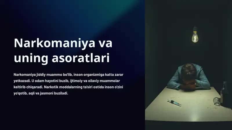 Narkomaniya va uning asoratlari 1