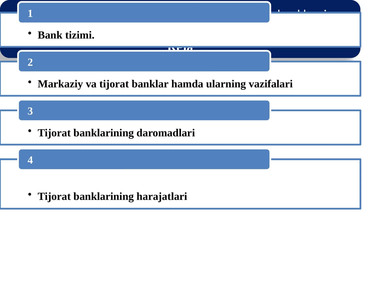 Bank tizimi. Markaziy va tijorat banklar hamda ularning vazifalari 1