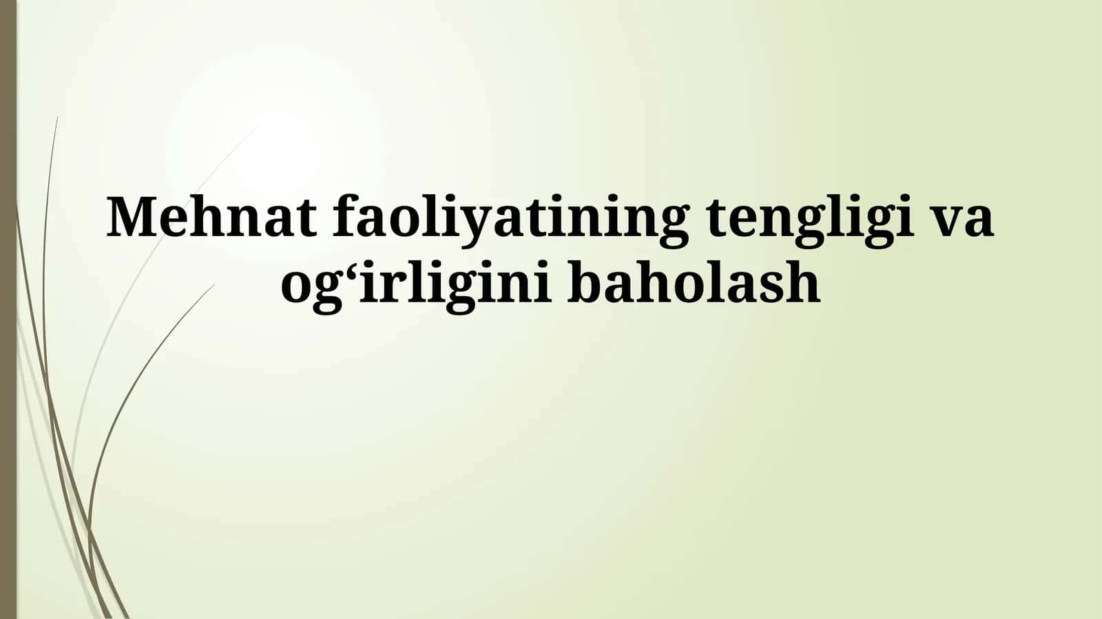 Tenglik va Og'irlikni Baholashning Muhimligi 1