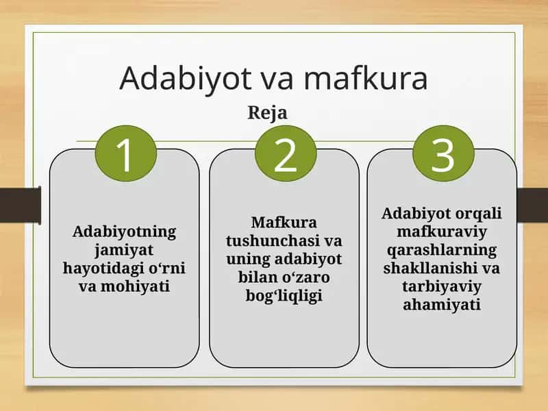 Adabiyot va mafkura 1