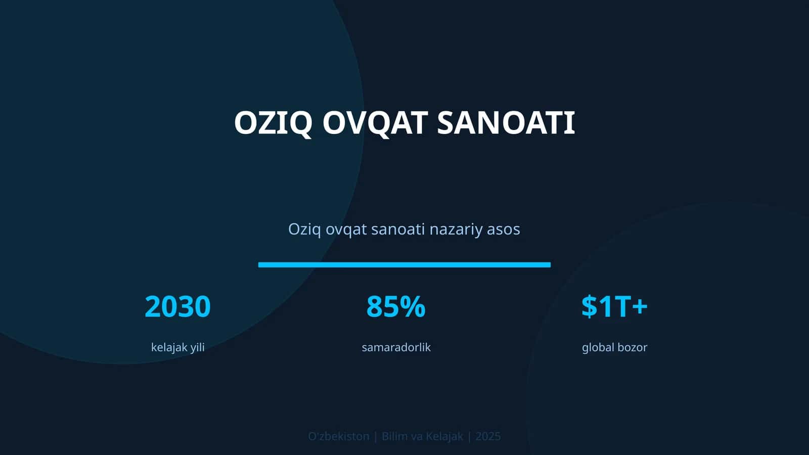 Oziq ovqat sanoati 1