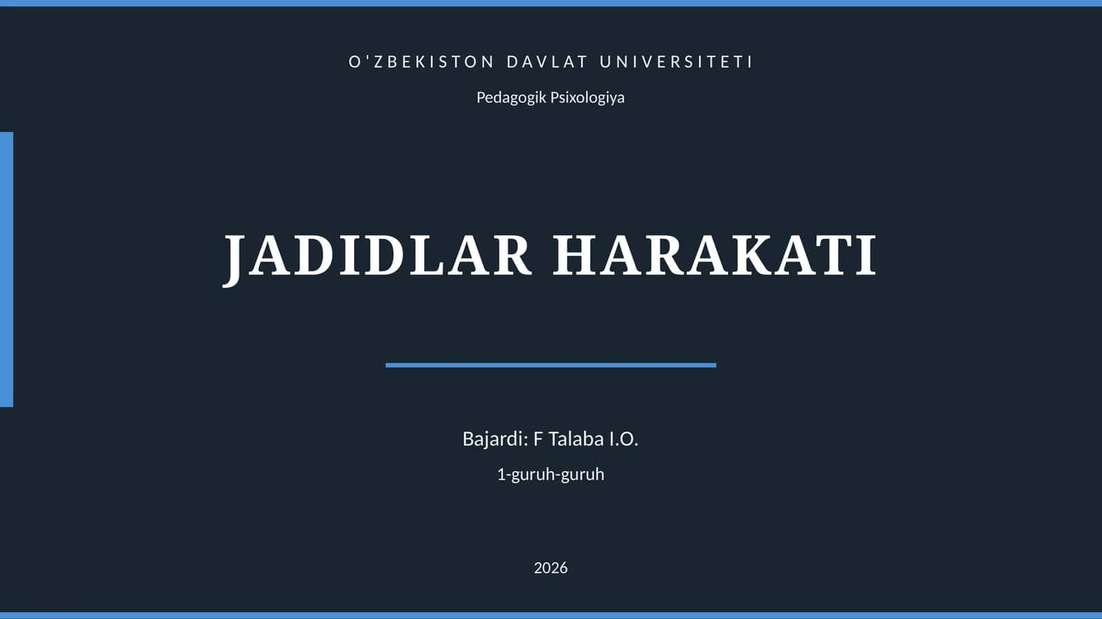 JADIDLAR HARAKATI 1