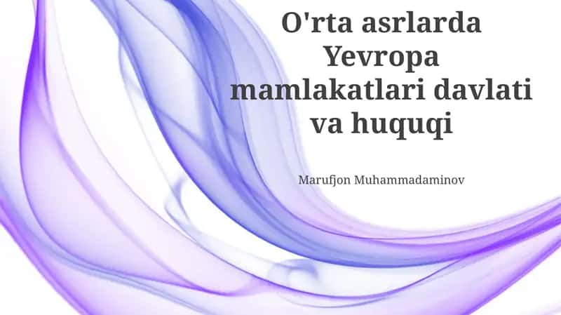 Franklar davlati va huquqi 1