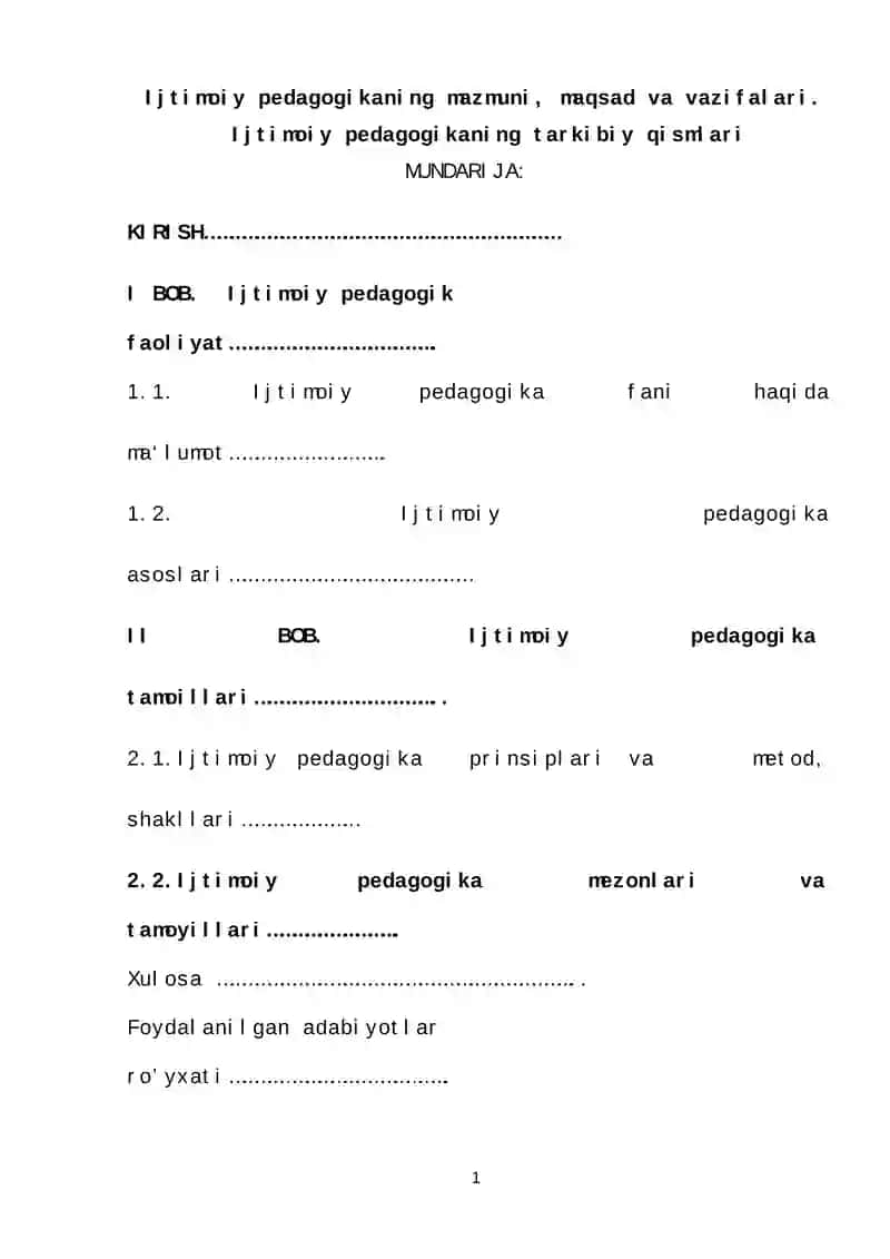 Ijtimoiy pedagogika