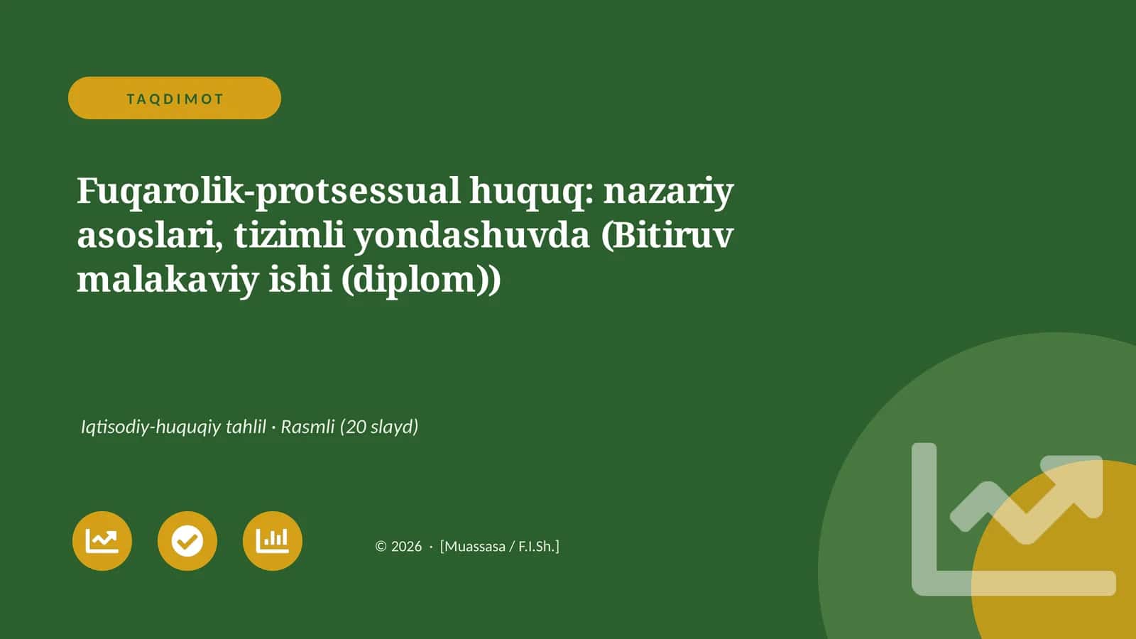 Fuqarolik-protsessual huquq: nazariy asoslari, tizimli yondashuvda (Bitiruv malakaviy ishi (diplom)) 1