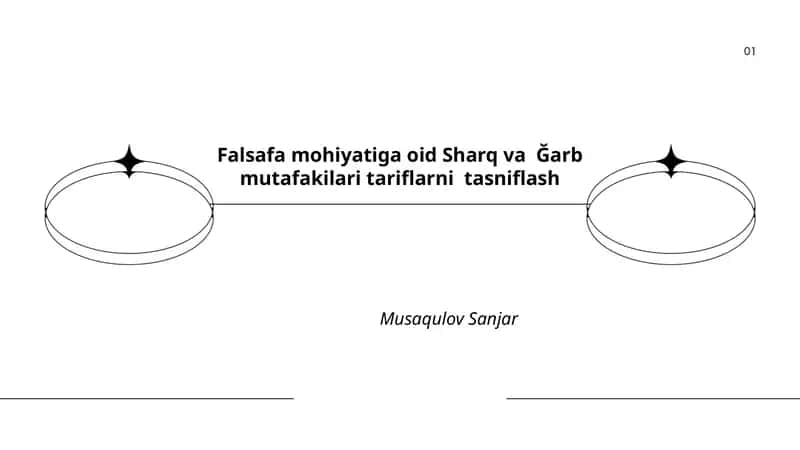 Sharq va Ğarb falsafa mutafakkiri 1