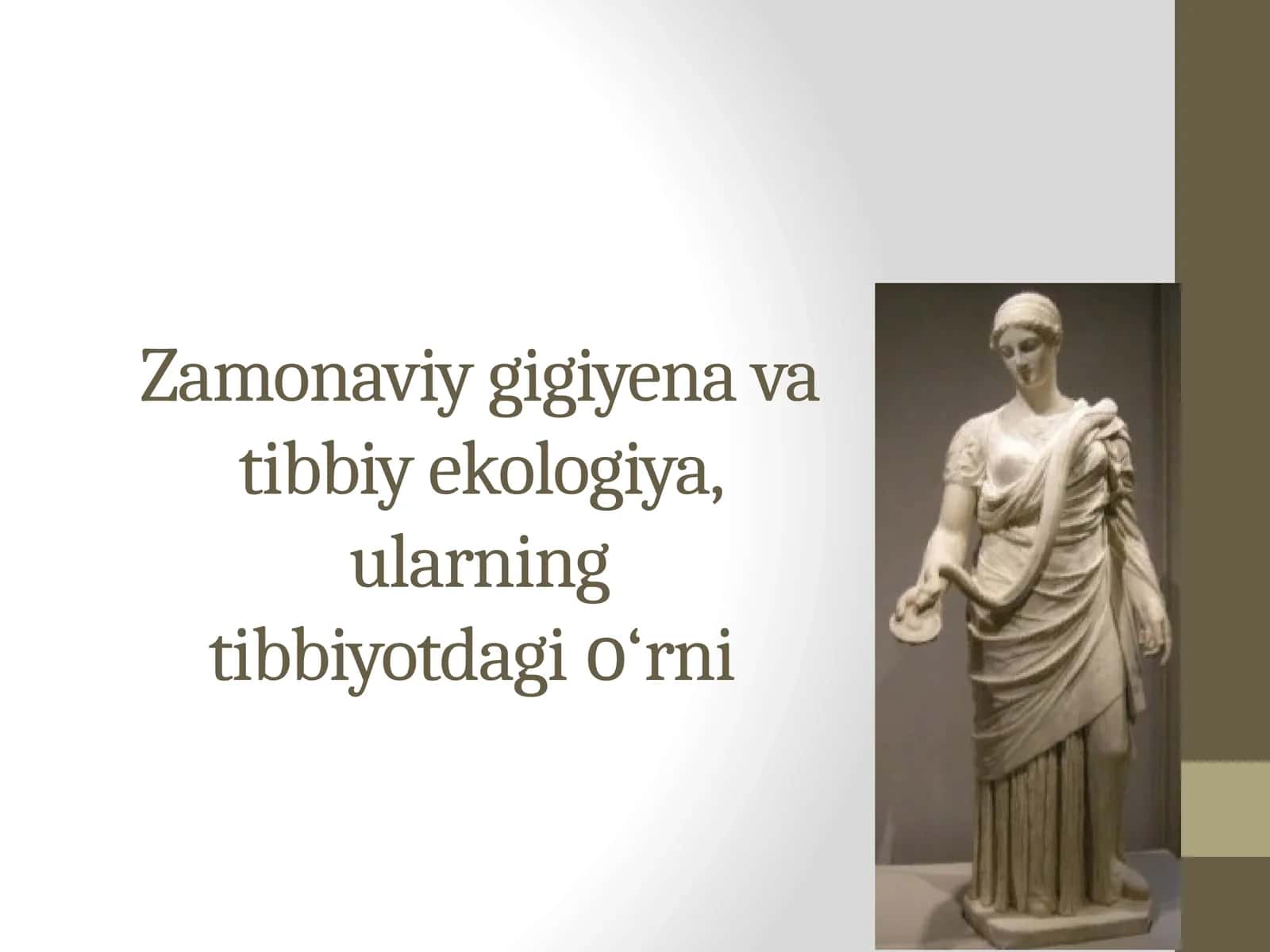 Zamonaviy gigiyena va tibbiy ekologiya, ularning tibbiyotdagi o‘rni 1