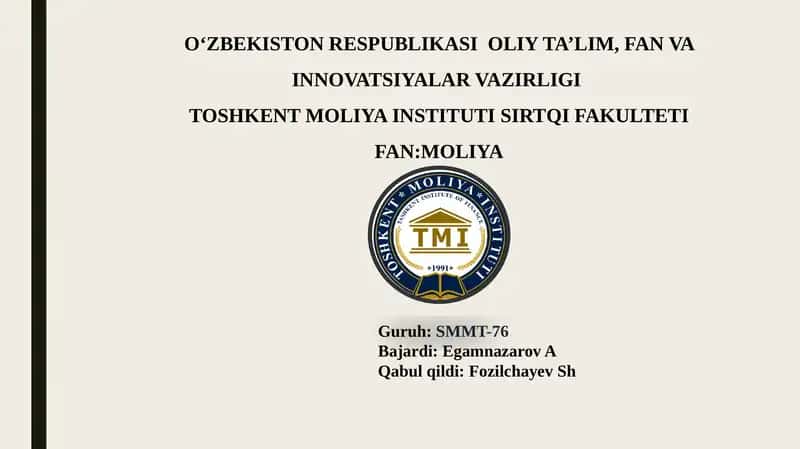 Iqtisodiyotda Muvozanat va Tebranish Jarayonlari 1