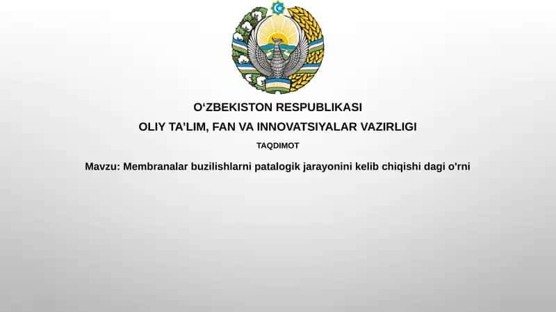 Membrana shikastlanishi 1