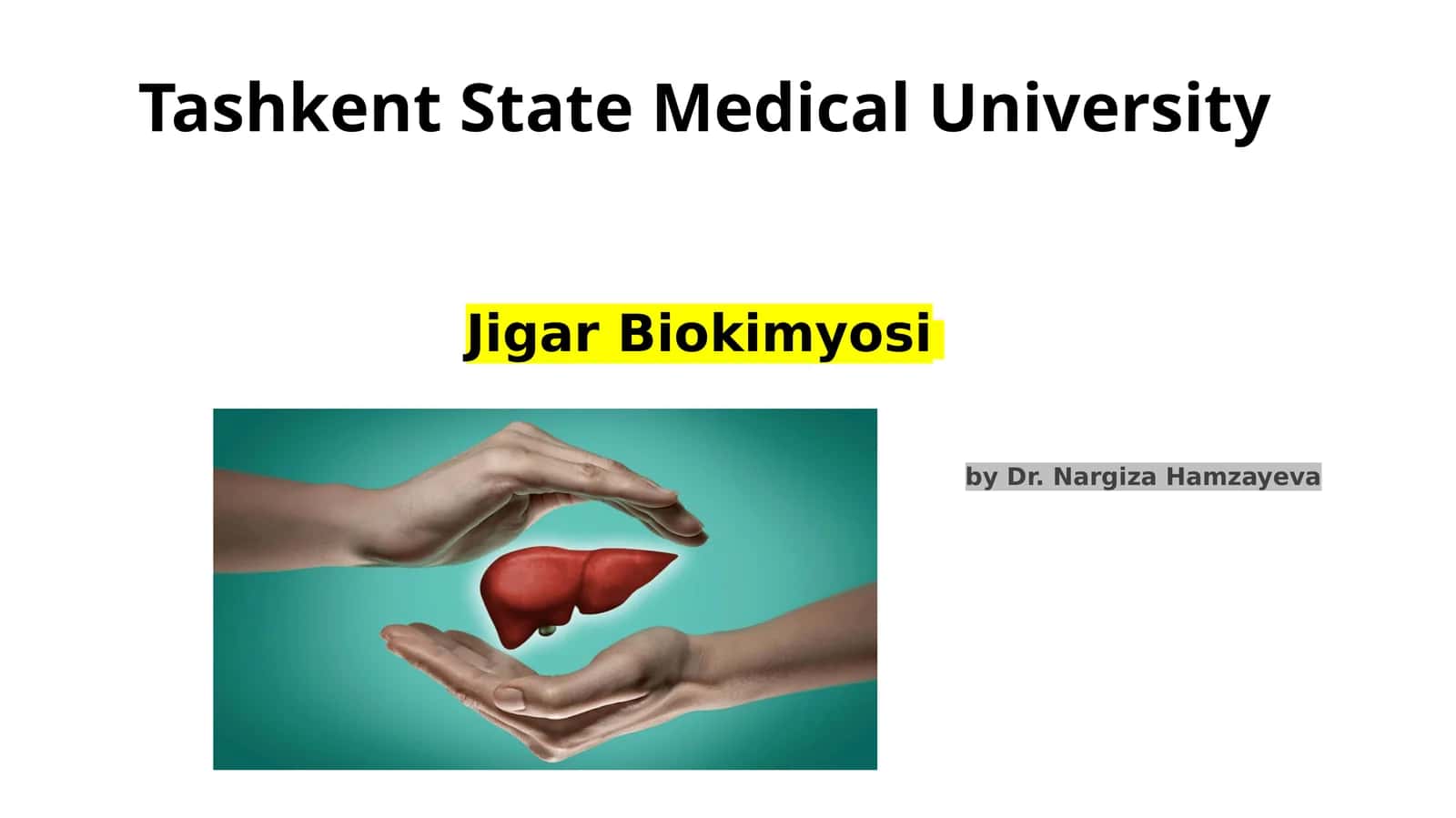 Jigar Biokimyosi 1