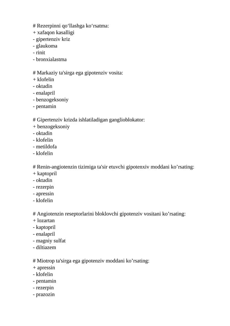 Gipotenziv moddalar 1