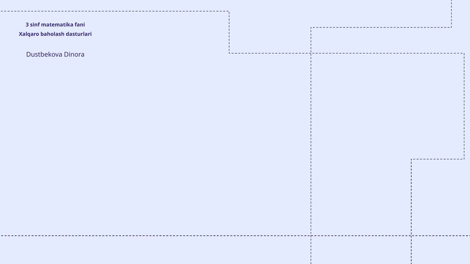 3 sinf matematika fani 1