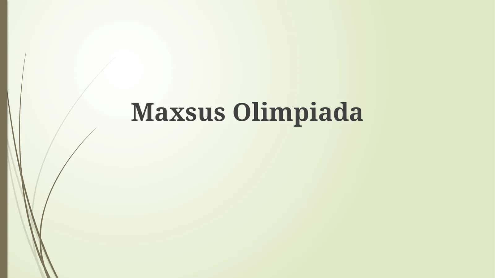 Maxsus Olimpiada 1