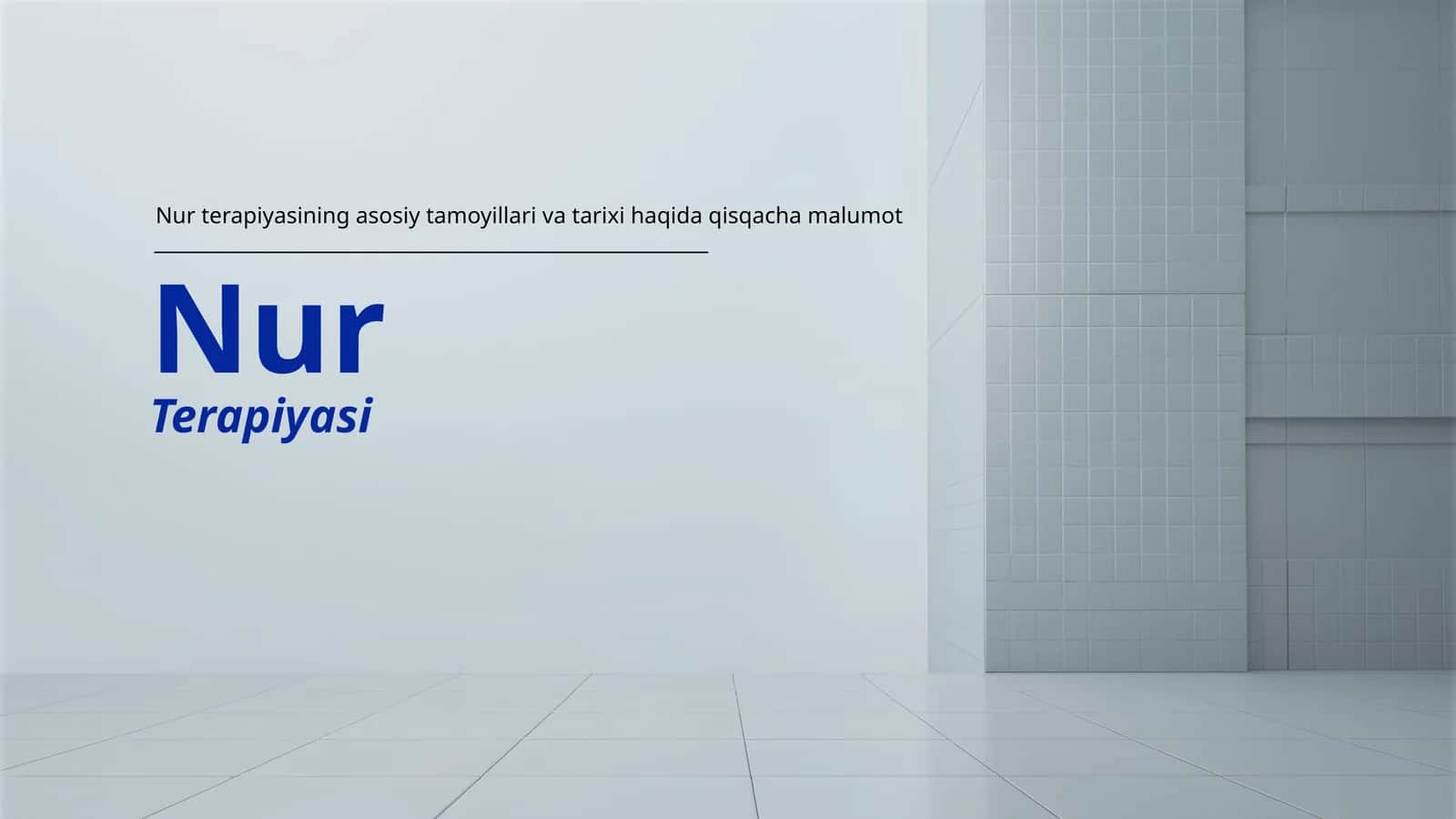 Nur terapiya 1