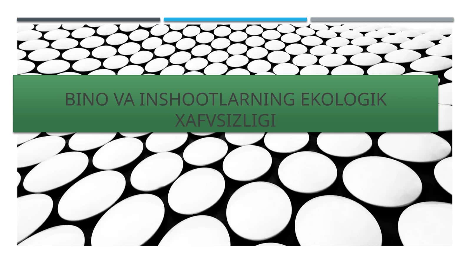 Binovainshootlarning ekologik xavfsizligi 1