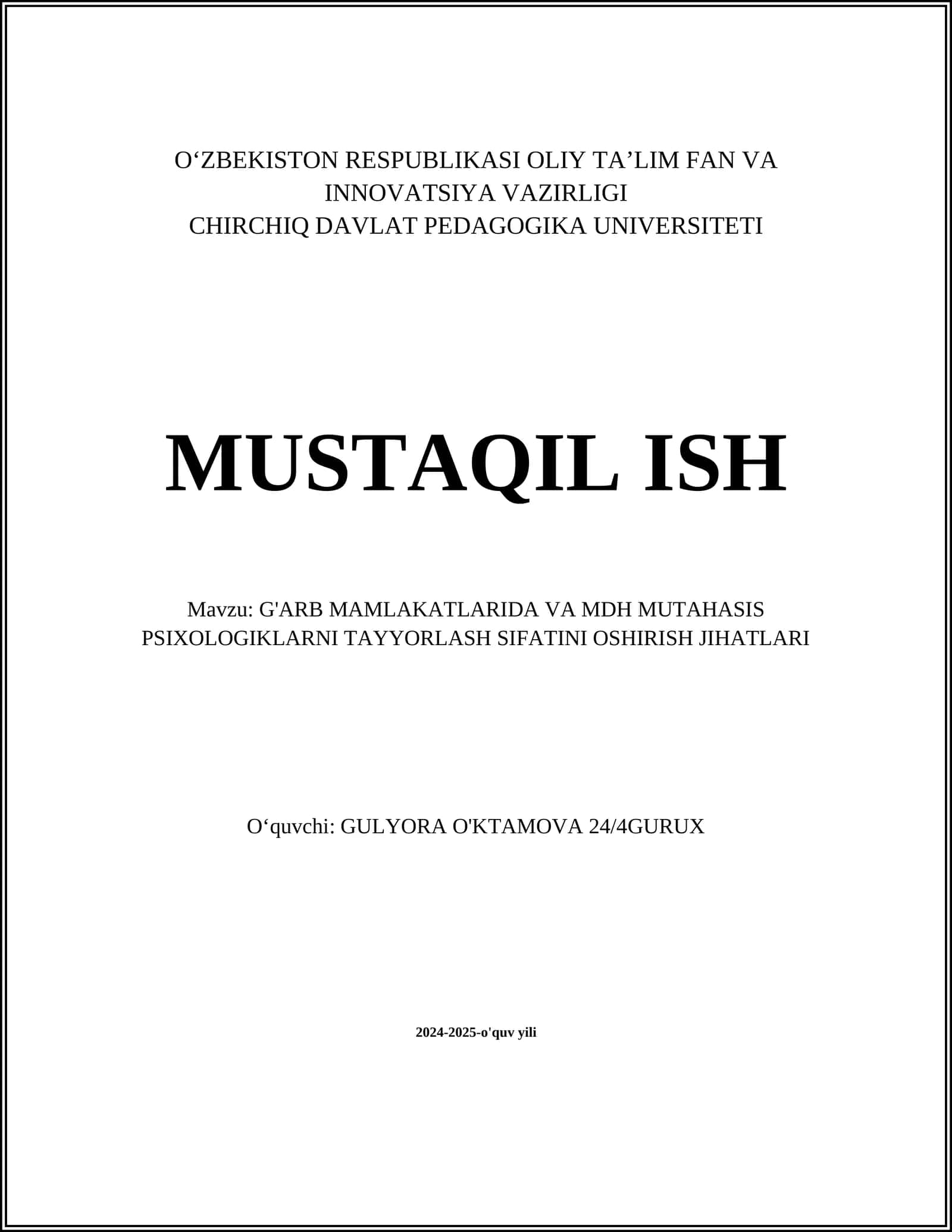 Psixologlarni tayyorlashdagi zamonaviy yondoshuvlar 1