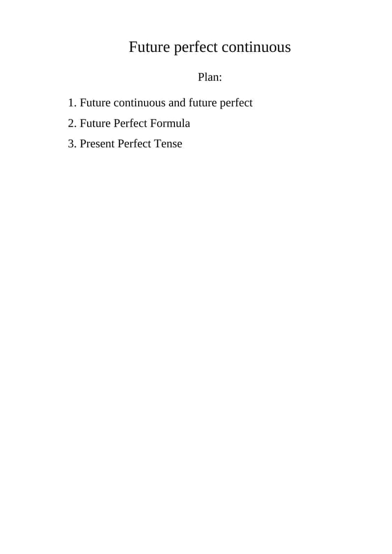 Future perfect continuous 1
