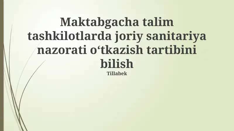 Joriy sanitariya nazorati oʻtkazish tartibi 1