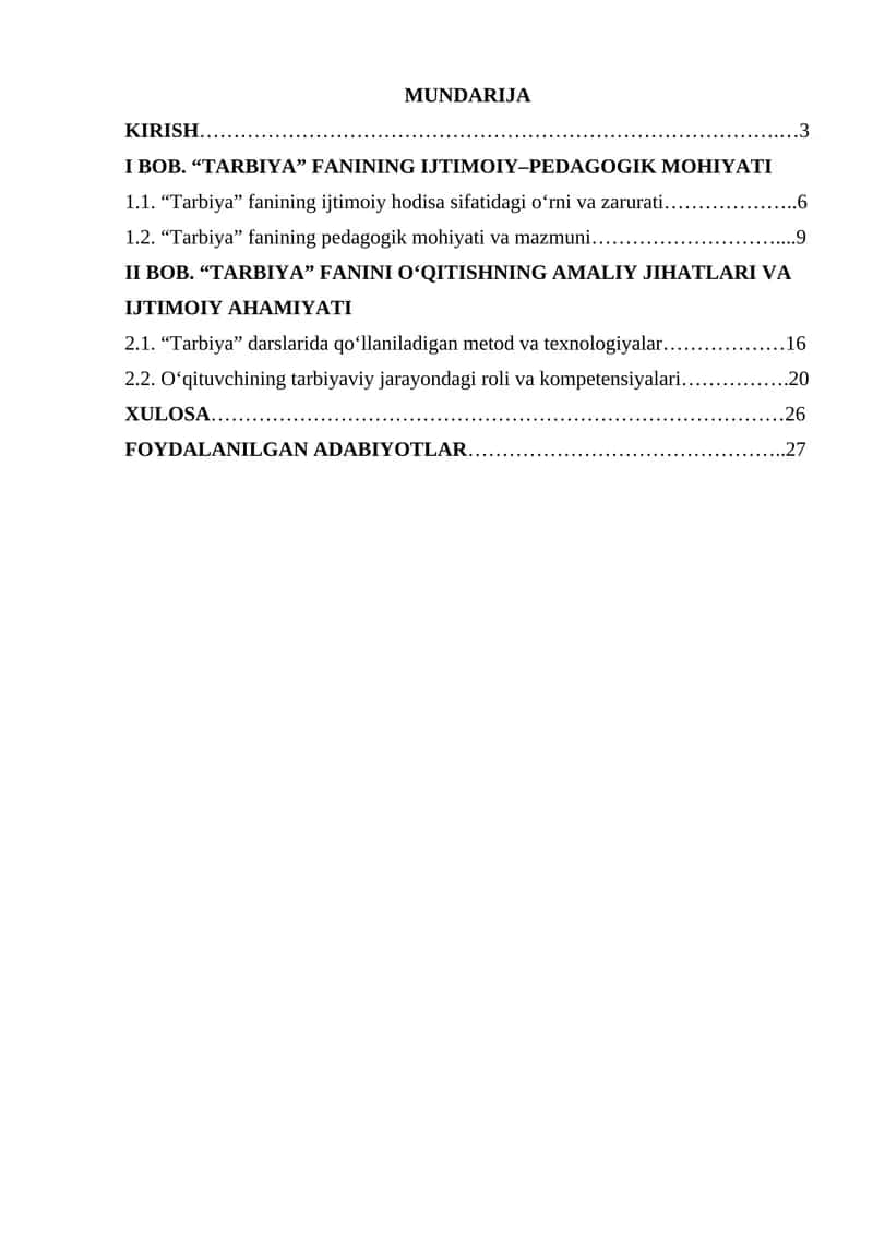 Tarbiya fanini o'qitish ijtimoiy-pedagogik hodisa sifatida 1