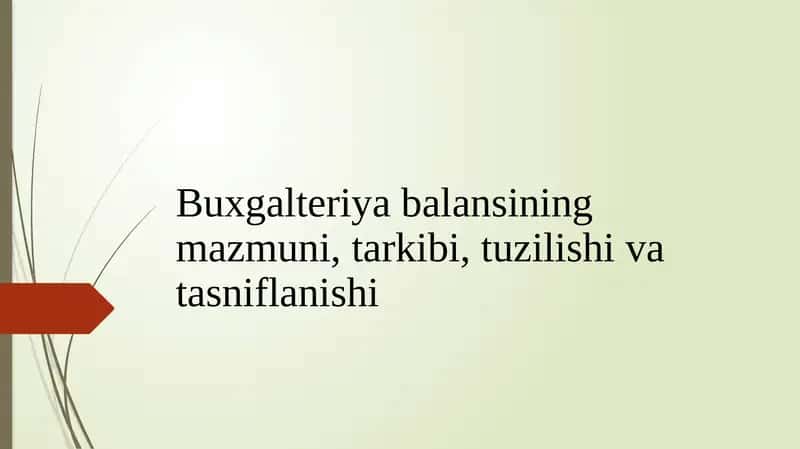 BUXGALTERIYA BALANSI 1