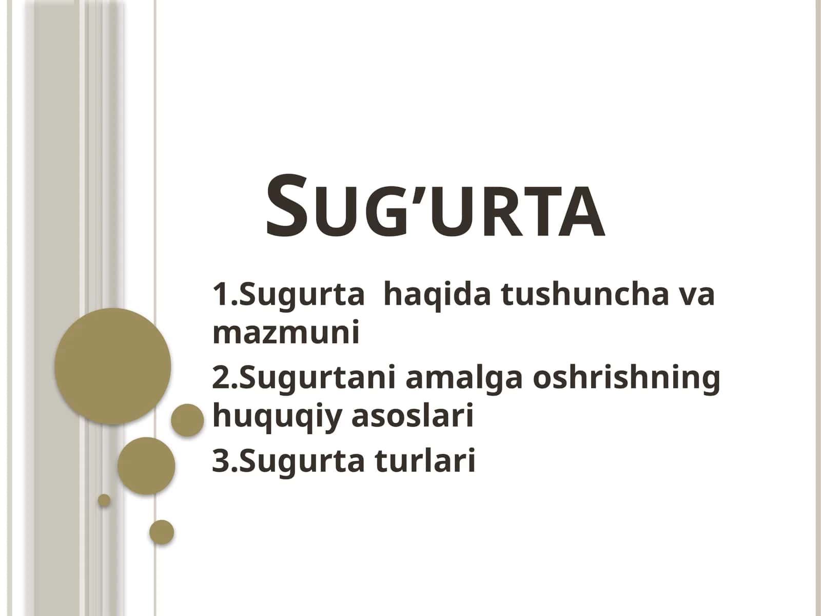 sugʻurta 1