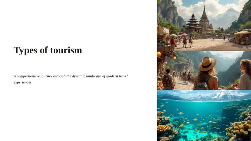 Types of tourism 1