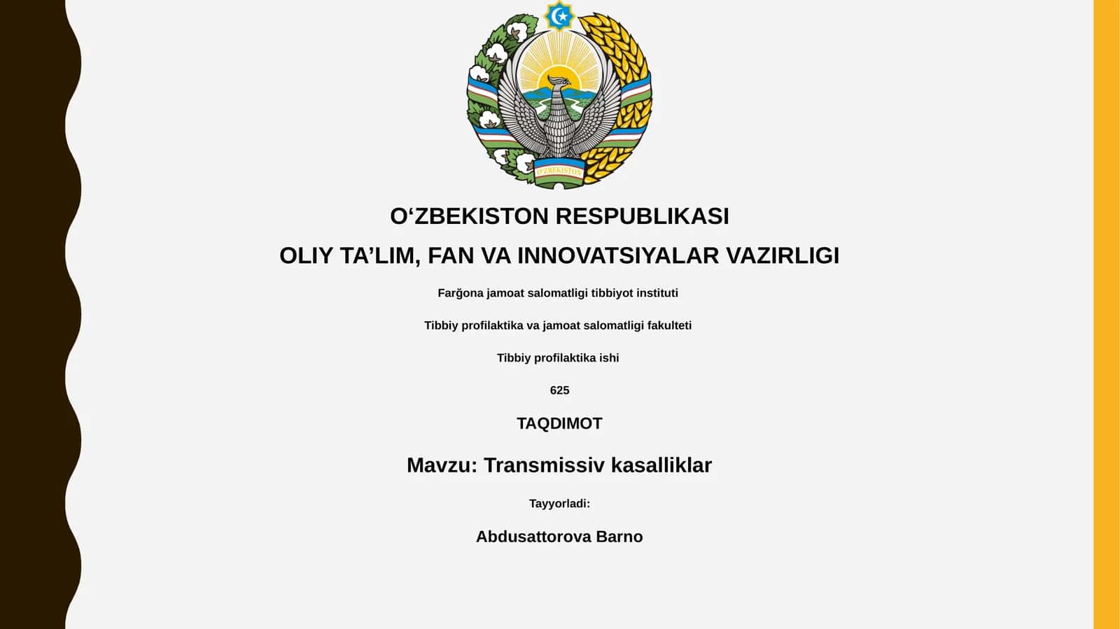 Transmissiv kasalliklar 1