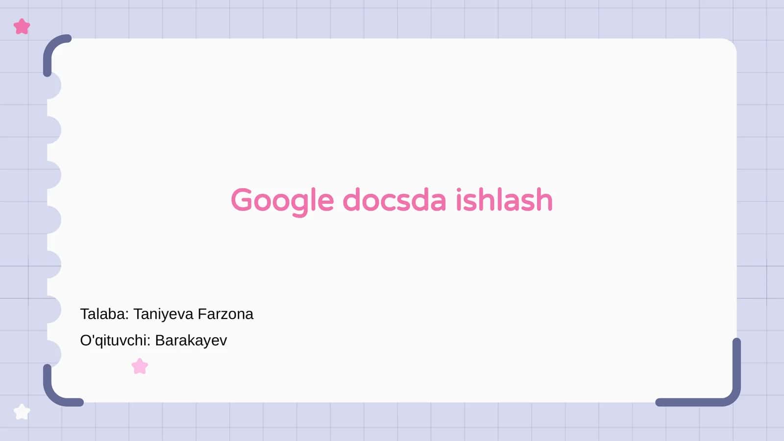 Google Docs 1