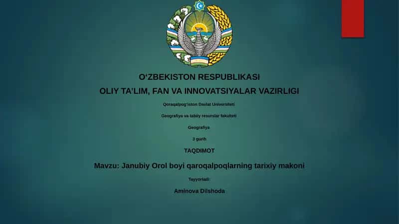 Janubiy Orol boyi qaroqalpoqlarning tarixiy makoni 1