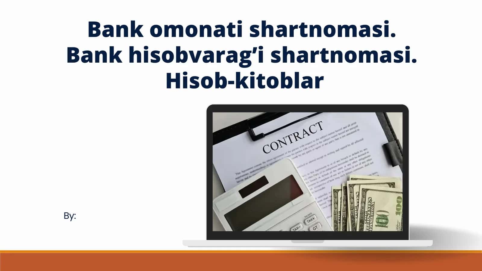 Bank omonati shartnomasi 1