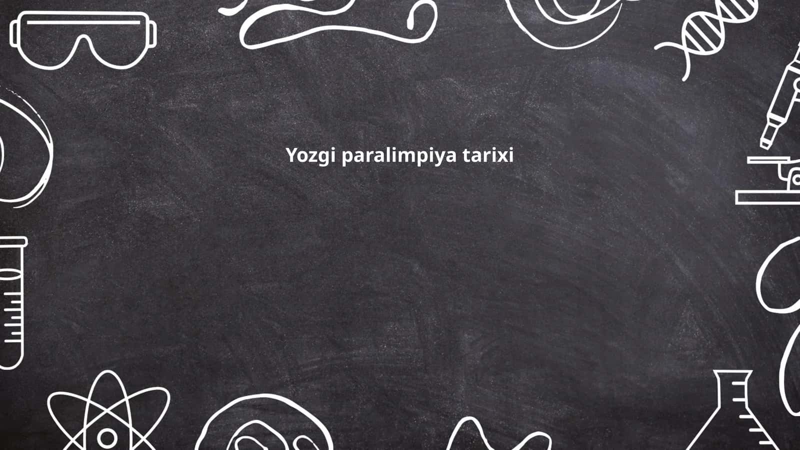 Yozgi paralimpiya tarixi 1
